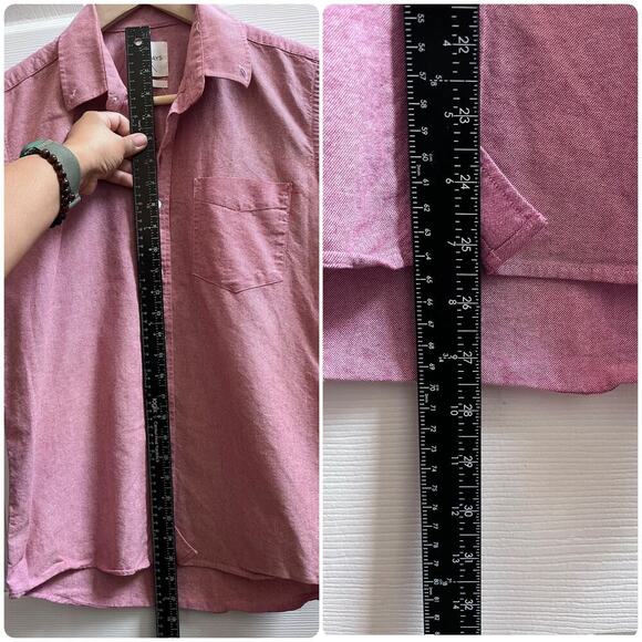 Saturdays Surf NYC Men’s Cotton Short Sleeve Button Down Shirt Size Small - Picture 6 of 10